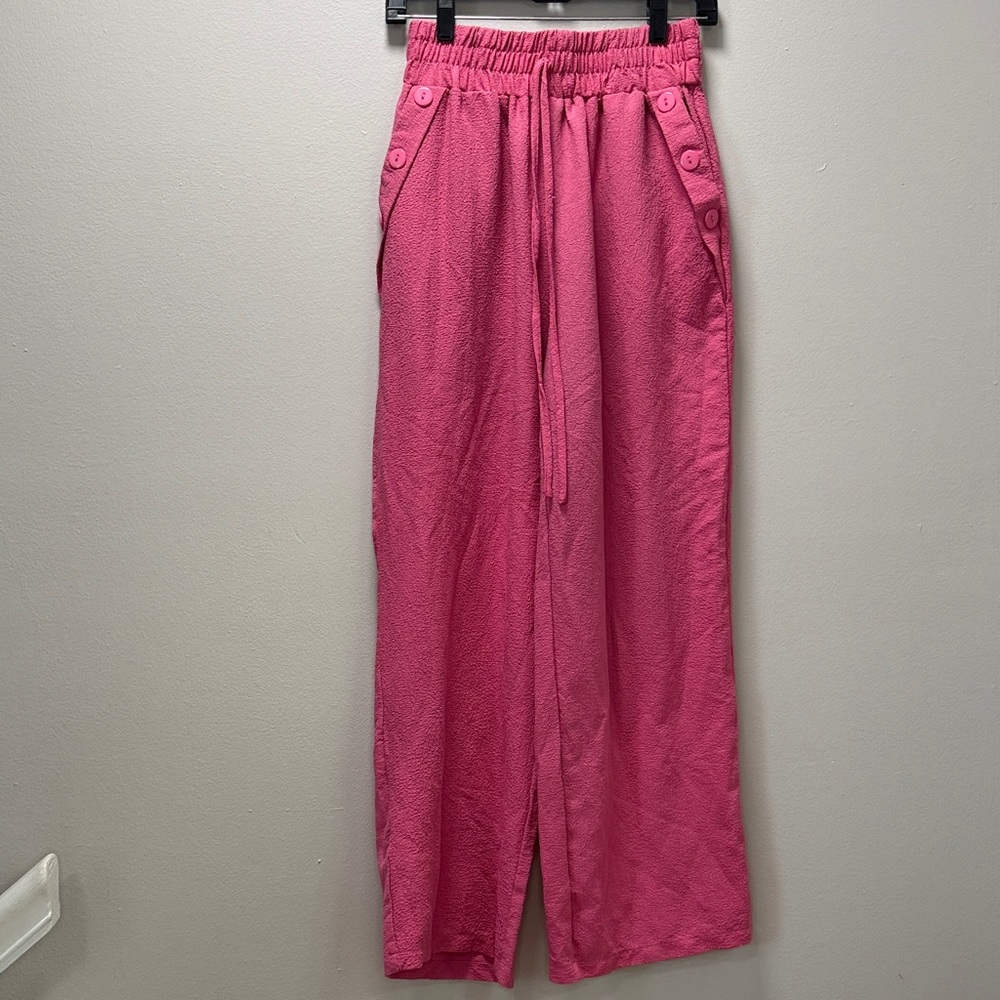Hot Pink Wide-Leg Pants | SHEIN | Casual Every Day or Business Casual